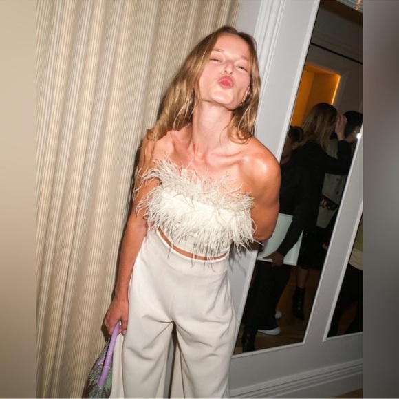 STAUD Caleb Pant In Ivory - Picture 3 of 10